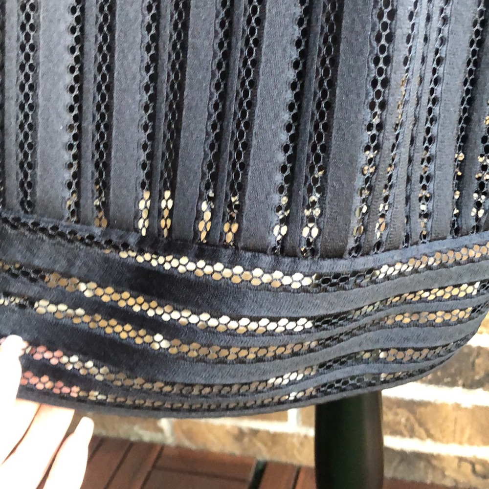 J. Crew striped eyelet skirt in black - Picture 5 of 11